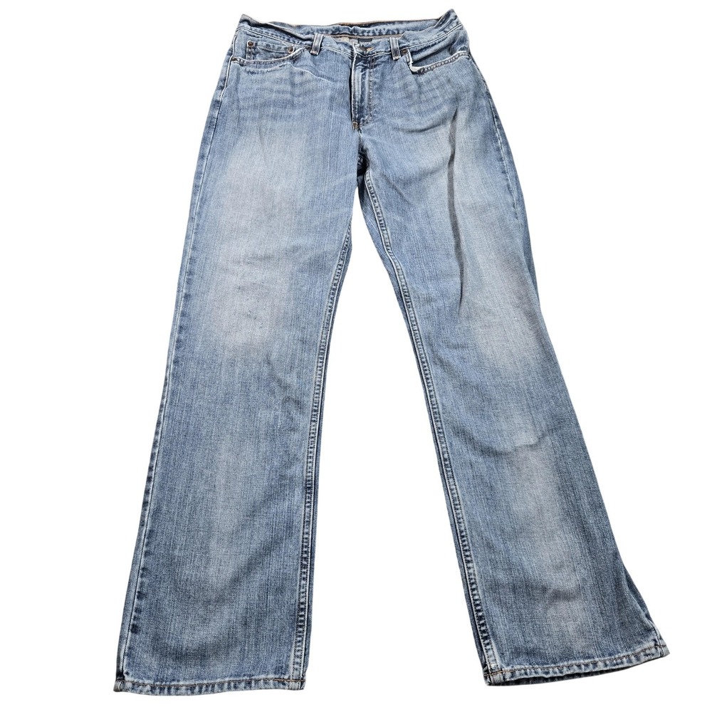 Polo Ralph Lauren Jeans Mens 33x32 Light Wash Blue Straight Denim Casual Pants
